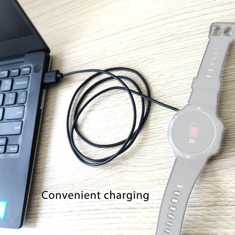 Magnetic Charge Charging Cable For Smart Watch For 2 Pins 2.84/4/7.62mm Distances Black Novel USB Power Charger Cables Universal - 6