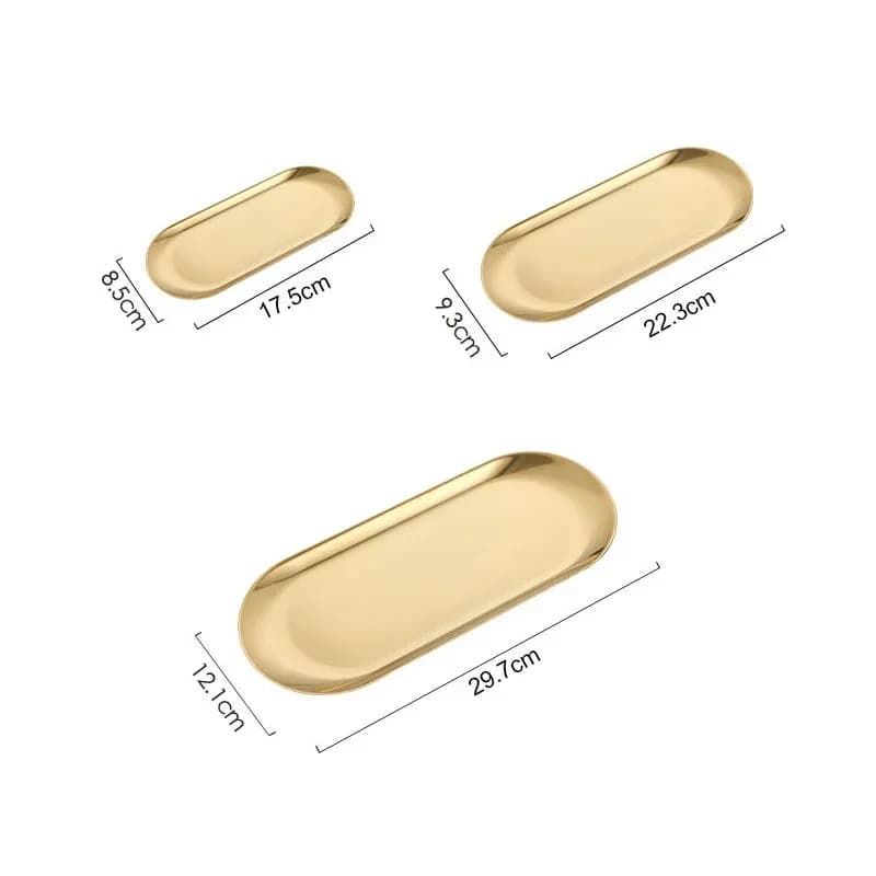 صينية تخزين مستحضرات التجميل من الفولاذ المقاوم للصدأ لأدوات الأظافر الصناعية ولوازم فن الأظافر وصينية جراحية لطب الأسنان - 2