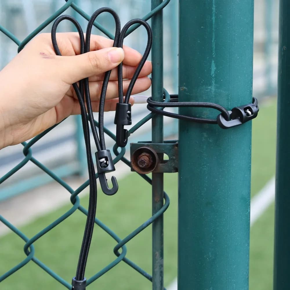 مجموعة حبال مطاطية، حبال ربط الأمتعة عالية المرونة، حبال ربط للدراجات والسيارات، حبال ربط للتخييم - 2