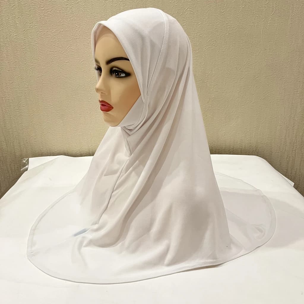 H302 فتيات مراهقات عادي حجاب مسلم مع جزء الذقن أعلى جودة أميرة سحب على وشاح إسلامي الساخن بيع الحجاب رمضان صلاة قبعة - 6