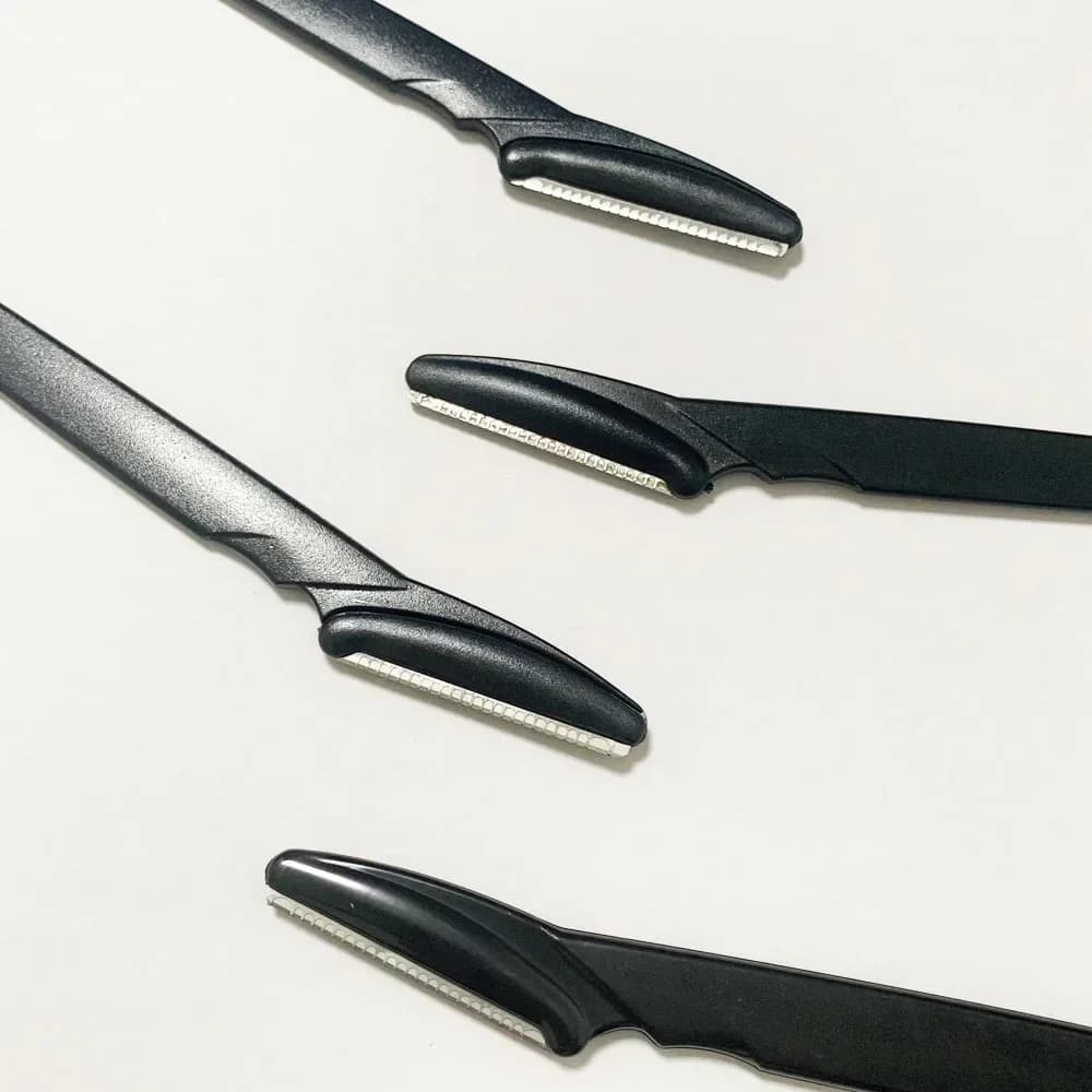سكاكين تشذيب الحواجب أدوات مكياج محمولة ماكينة حلاقة الوجه مزيل الشعر قاطع إزالة شعر الحواجب إزالة شعر العين شفرات الحلاقة - 4