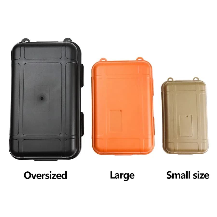 صندوق تخزين بلاستيكي مقاوم للماء والصدمات لمعدات التخييم والطوارئ - 5