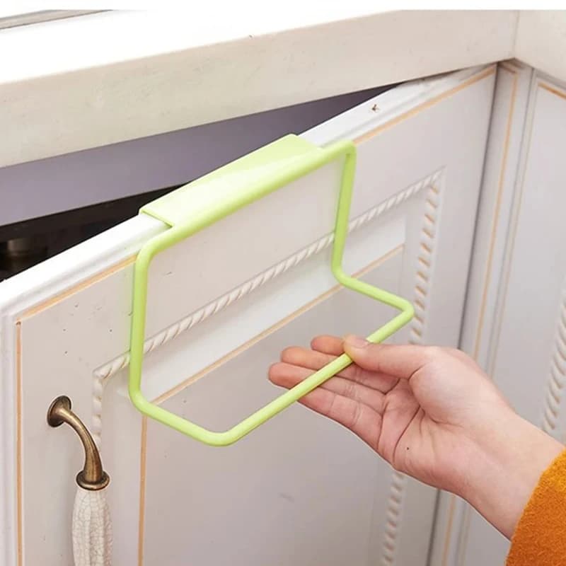 رف مناشف للمطبخ حامل مناشف بلا خياطة حامل مناشف لغسل الصحون رف تخزين متعدد الأغراض للخزانة - 6