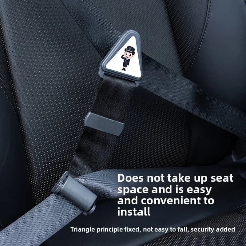 Child Car Seat Belt Adjuster Triangle Anchor Shoulder Protection Limiter Safety Accessory for Vehicle Seats - 3