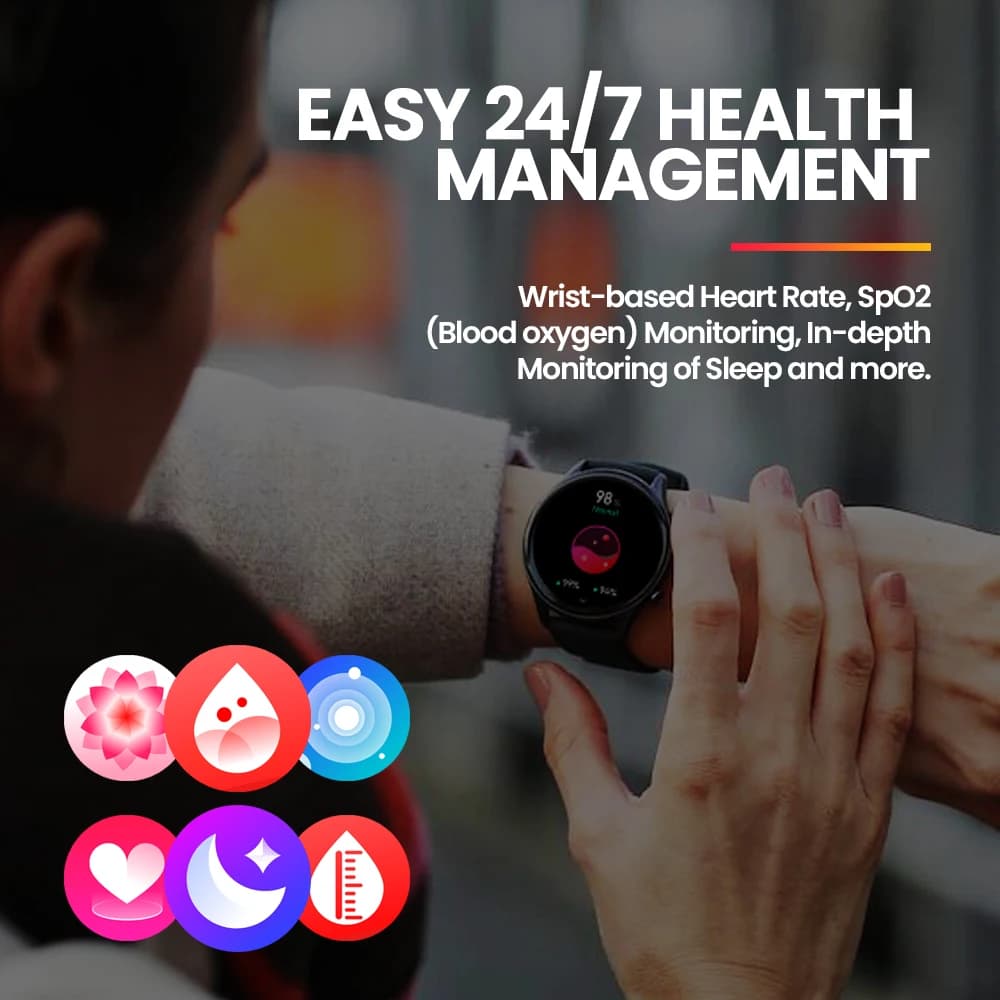 New Zeblaze Btalk 3 Plus Voice Calling Smartwatch 1.39'' Large HD Color Display Health Monitoring Sports Smart Watch - 5