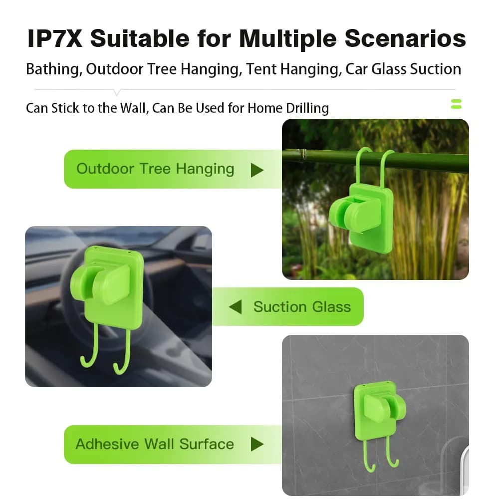 Camping Shower Pump RV Outdoor Shower Kit Camp Shower w/Full Screen Intelligent Digital Display Adjustable 6000mAh Shower Kit - 4