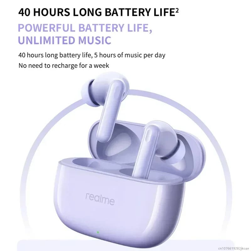 سماعات realme Buds T310 عزل ضوضاء نشط 46dB سماعات بلوتوث 5.4 لاسلكية هاي فاي سماعة ألعاب وموسيقى عمر بطارية طويل - 5