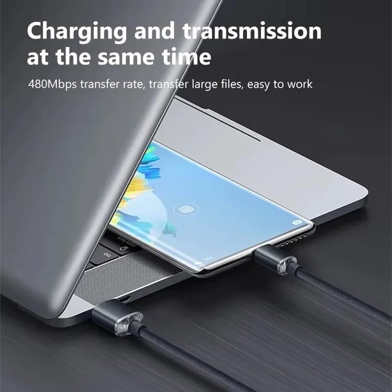 120W Cable Super Fast Charging USBA To Type C To USBC Cable PD USB C Quick Charge Data Cord For iPhone Xiaomi OPPO Samsung - 5