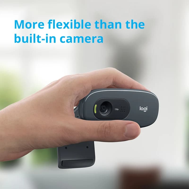 Logitech C270 HD Video 720P Webcam Built-in Micphone USB2.0 Mini Computer Camera for PC Laptop Video Conference Camera Original - 4