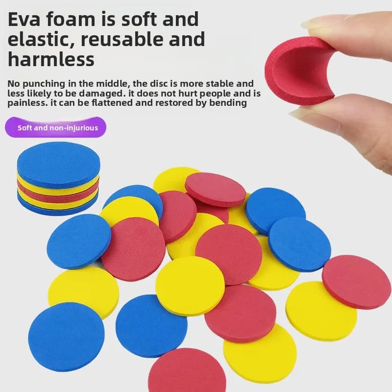 أطفال في الهواء الطلق لعبة رغوة القرص بندقية لعبة الطيران القرص اطلاق النار قاذفة بندقية مزدوجة الوالدين والطفل لعبة أطفال تفاعلية - 4