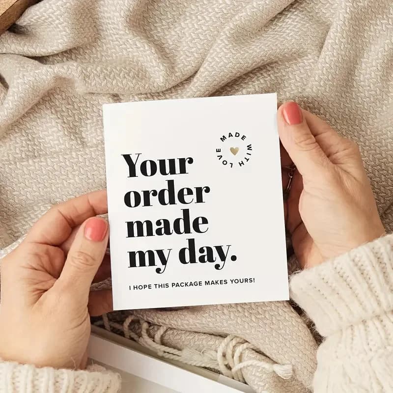 50 Pieces of Small Business Thank You Cards - Essential Packaging for Expressing Thank You to Your Customers - 4