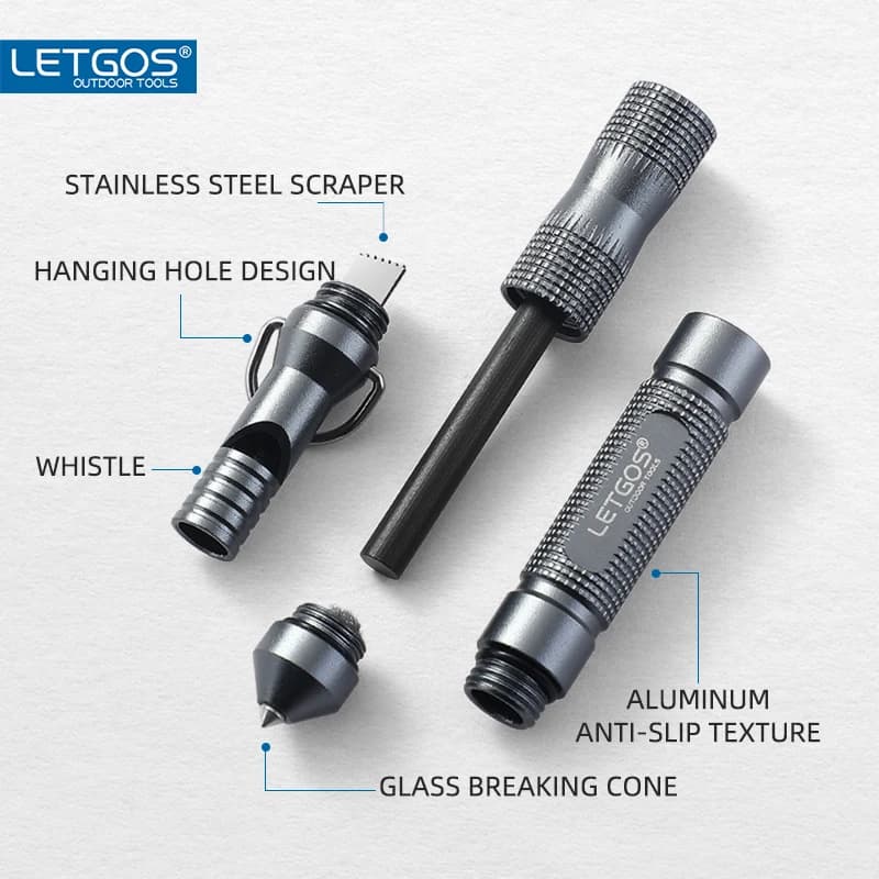 صفارة نجاة متعددة عالية التردد معدات طوارئ إنقاذ خارجية تخييم تسلق كاسر زجاج تكتيكي - 4