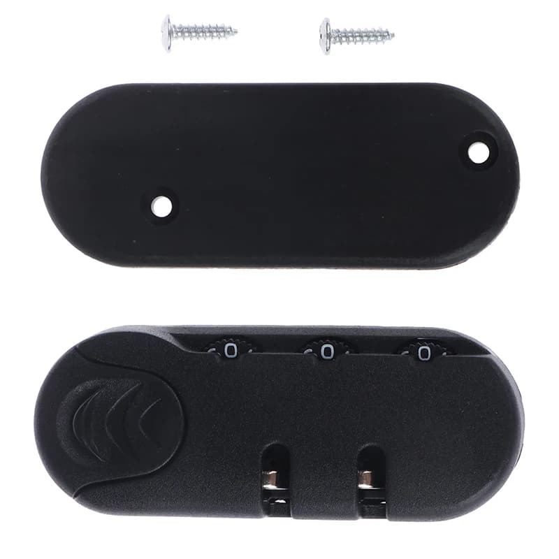 ملحقات قفل الجمع للحقائب ، 3 أرقام ، قفل رمز ، الأمتعة ، حقيبة ، حقيبة سفر ، أسود - 3