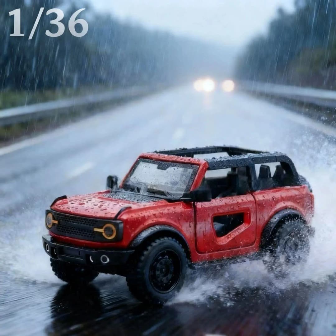 هامر جديدة قابلة للتحويل للطرق الوعرة بمقياس 1/36 - لعبة أطفال، معدن مصبوب، محرك قوي