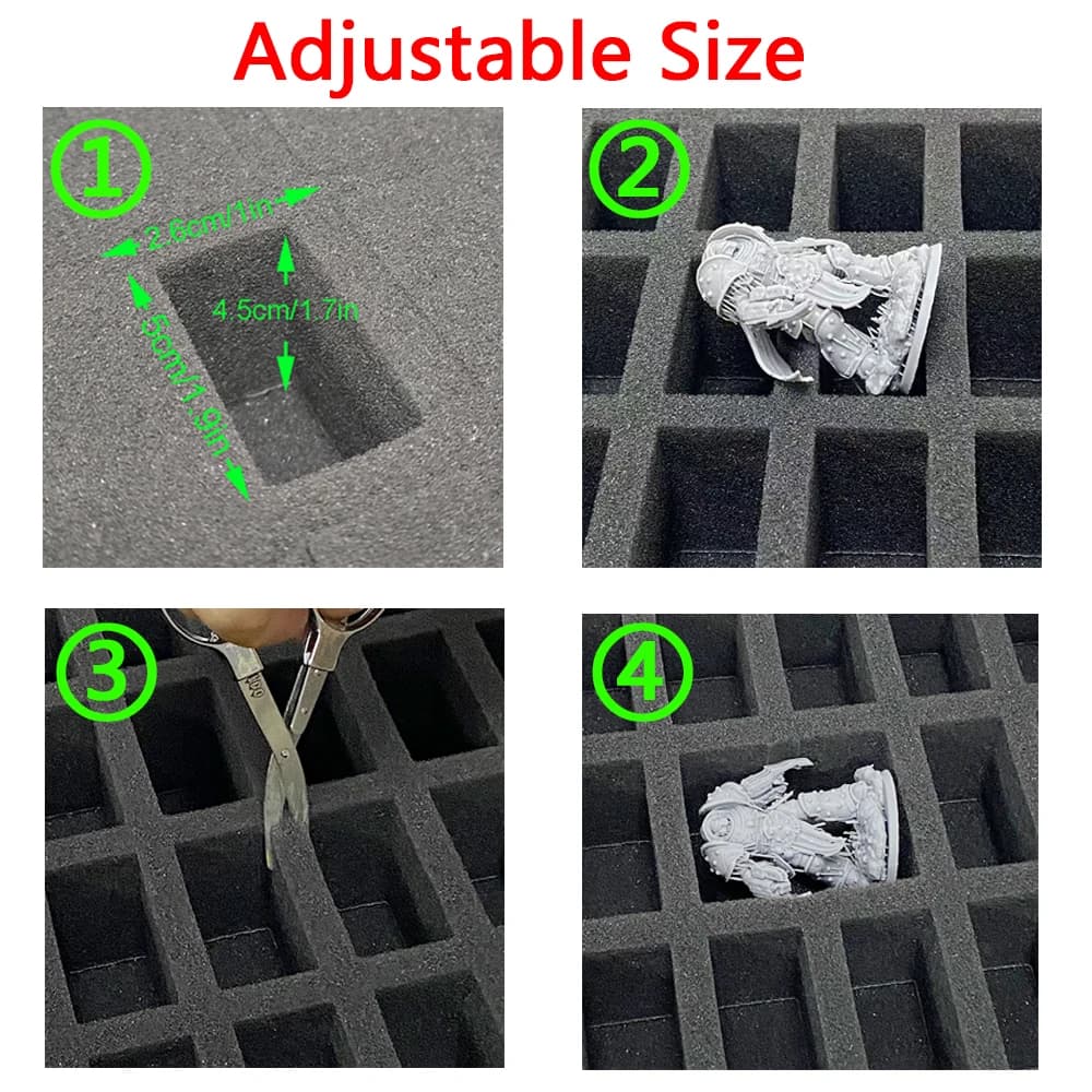 Storage BagLarge-Capacity Travel Bags With Custom Sponge EVA Tool Case Protective Zipper Box Smell Proof Carry Case - 4
