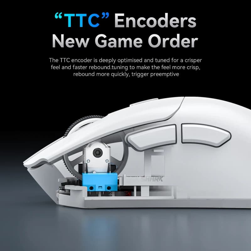 ماوس أتاك شارب R1 سوبرلايت، بلوتوث 2.4G لاسلكي، مستشعر PixArt PAW3311، 6 DPI قابل للتعديل، لألعاب المكتب - 6