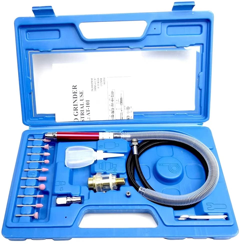 مطحنة هوائية مايكرو، قلم رصاص احترافي، 65,000 دورة/دقيقة، قطع وتلميع ونقش الخشب والمجوهرات - 6