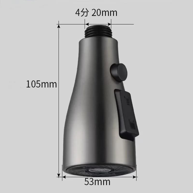 Kitchen Faucet Accessories Replace Sprayer Nozzle 3 Modes ABS Bathroom Basin Sink Shower Spray Head For 1/2" Connection - 5
