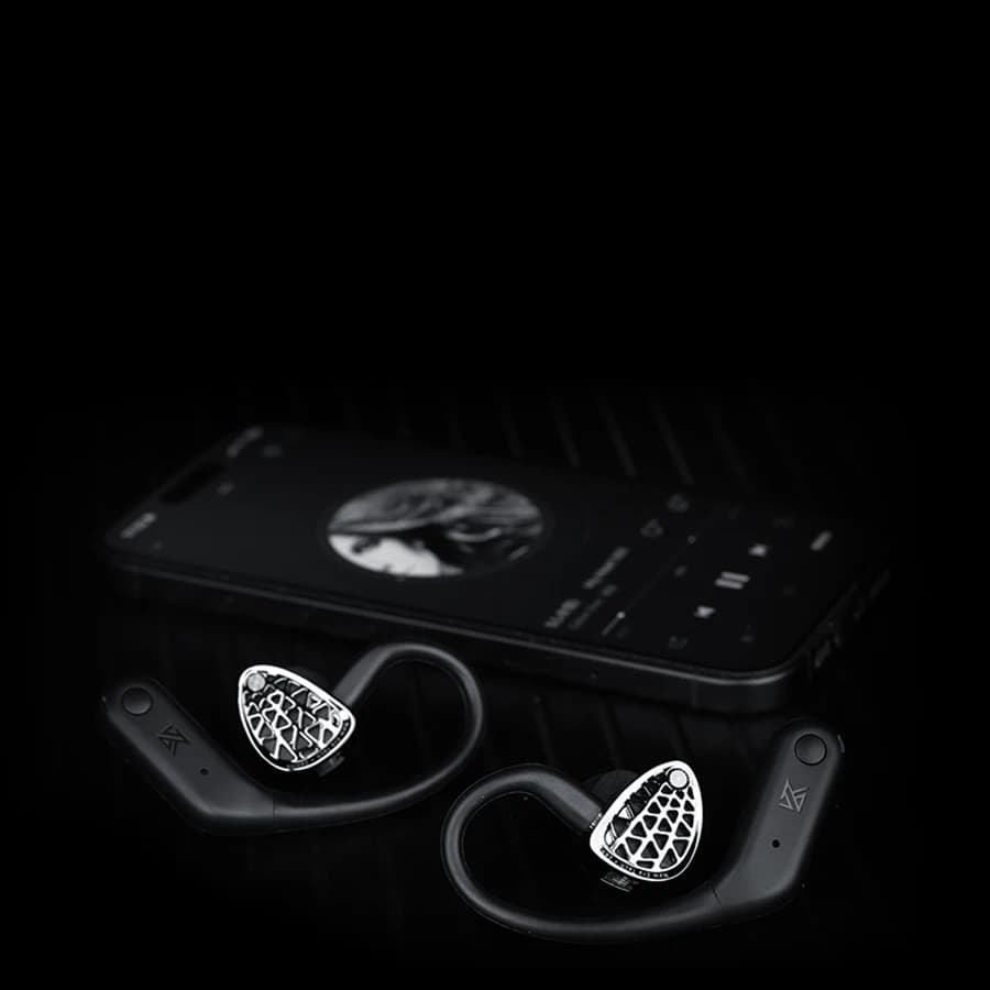 سماعات KZ الرسمية مع شحن مجاني KZ AN01 TWS ANC HIFI لاسلكية مع خطاف أذن BT5.4 LDAC بتقنية هجينة - 3