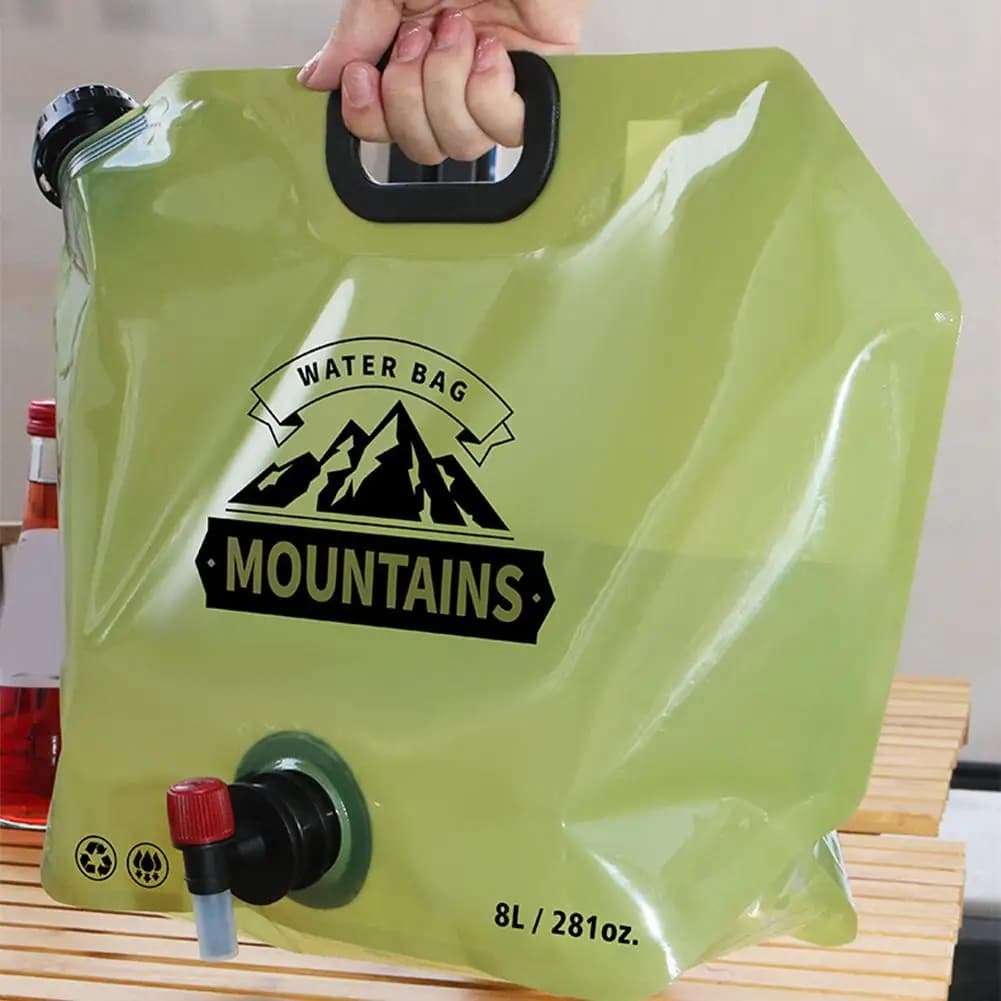 5L/10L Collapsible Water Container Water Storage Jug Bag for Outdoor Camping Hiking Emergency Survival - 5