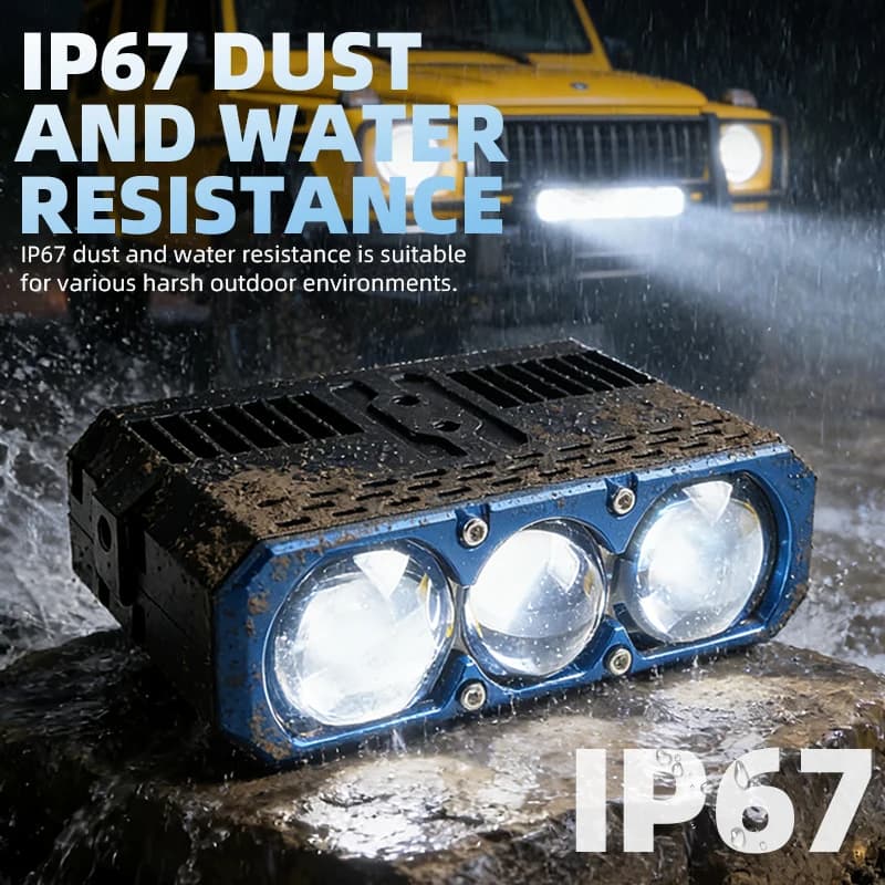 SANVI S301 ضوء شبك بروجكتور بار سبوت لايت أضواء أمامية مساعدة LED ضوء عمل لسيارات السيدان SUV ATV 4X4 الطرق الوعرة - 4