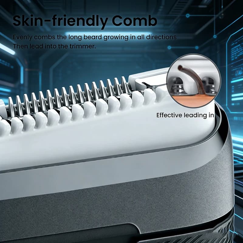 Braun M1012 Electric Shaver Dual Shaving Wet Dry Trimmer Rechargeable Waterproof Portable Shaver Gift For Lover And Husband - 5