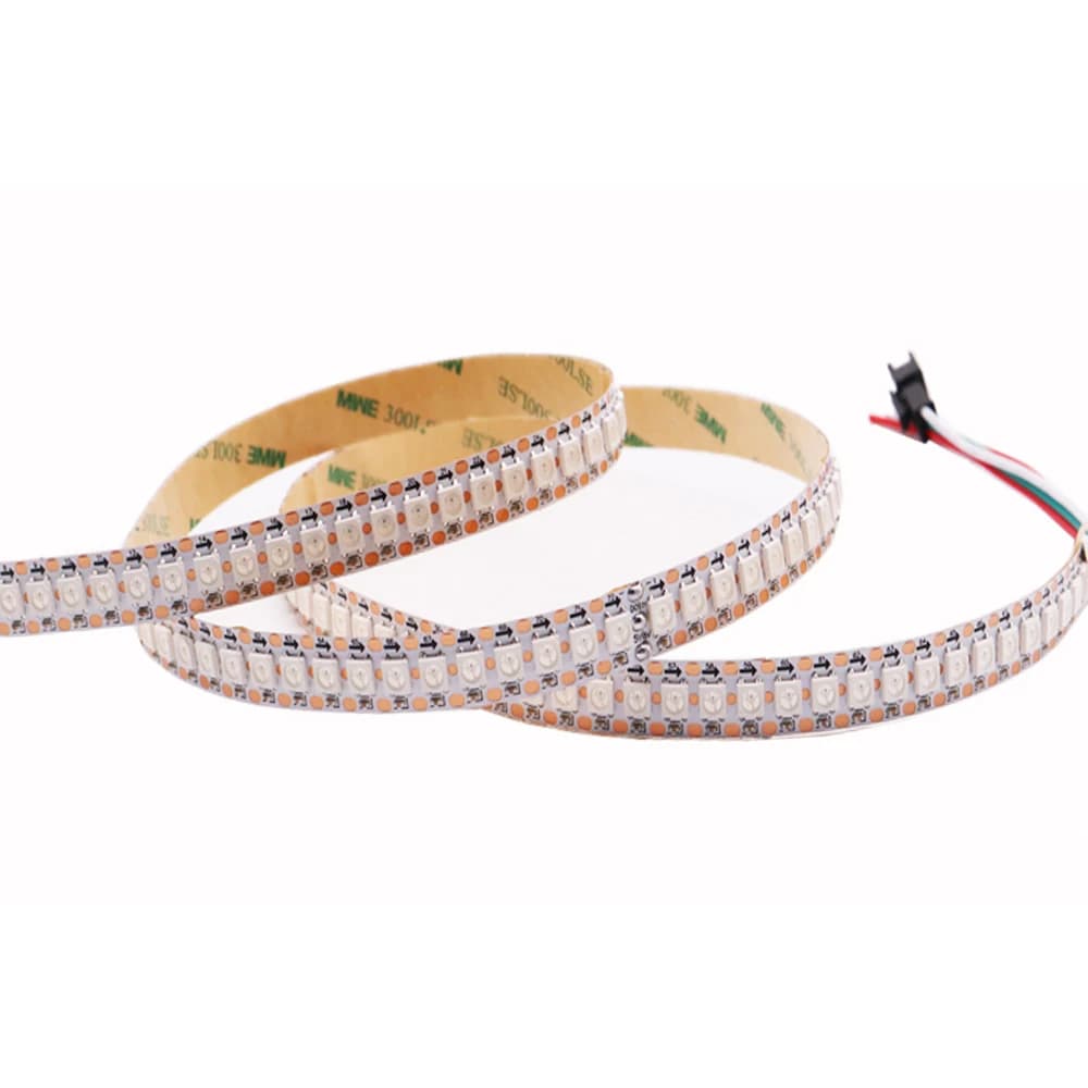 شريط ليد WS2812B/WS2815 بطول 1-3 متر، 144 بكسل/ليد/متر، IC قابل للعنونة، ذكي، RGB، IP30/IP65/IP67، DC5V/12V - 4