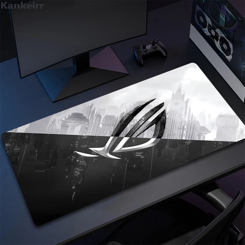 Asus Rog Black Mause Pad Anime Mouse Mats Gaming Computer Desk Mat Mouse Carpet Pc Accessories Gamer Mouse Pad Speed Rubber Mat - 3