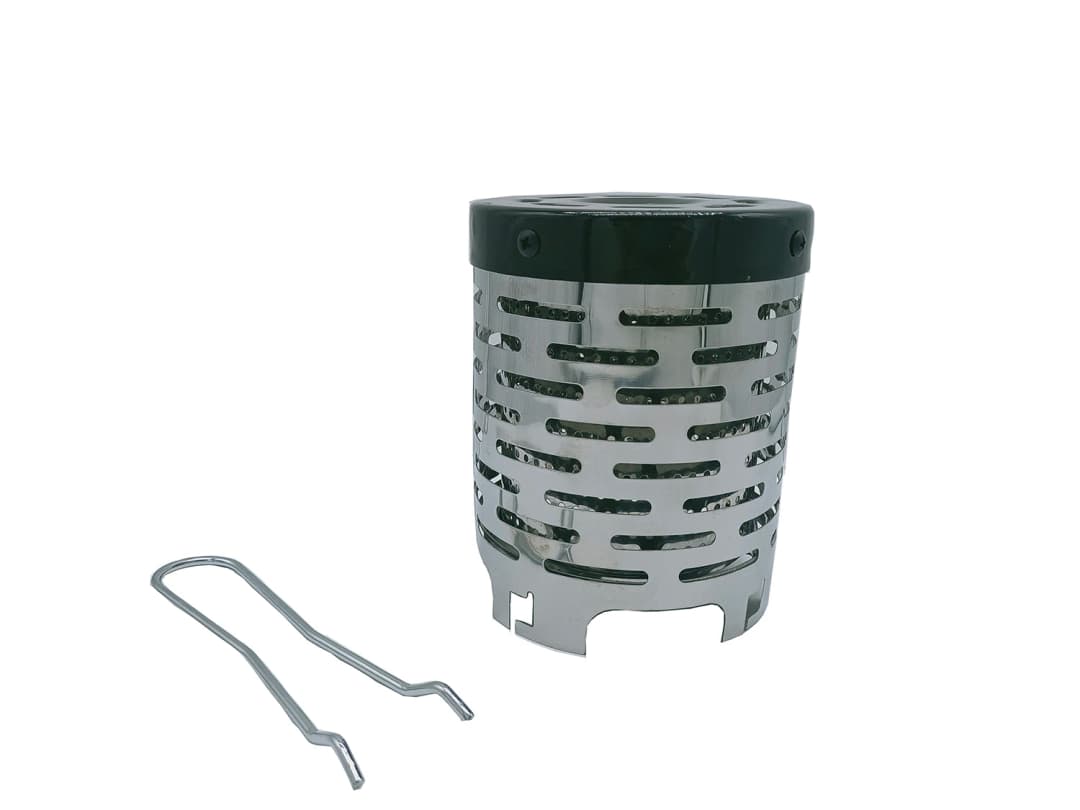 سخان غاز صغير محمول، مقاوم للاهتراء، مثالي للتخييم، مع غطاء تدفئة - 2