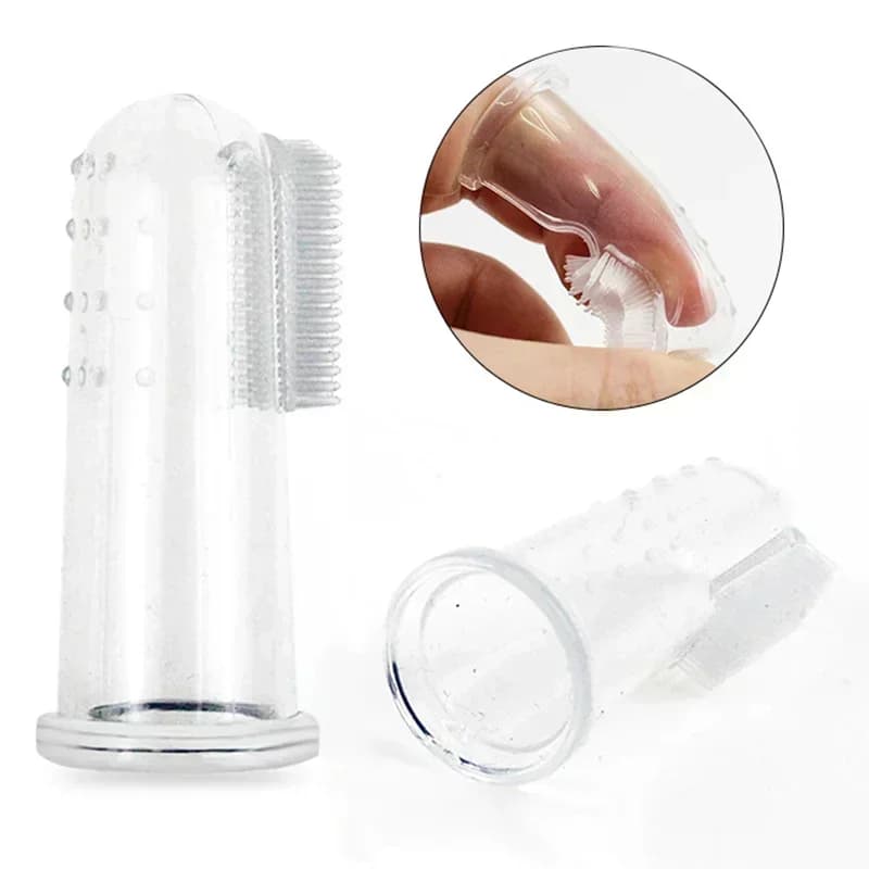 Ultra Soft Silicone Finger Toothbrush for Dog Cats Remove Plaque Tartar Puppy Kitten Teeth Cleaning Dental Care Oral Hygiene Pet - 3