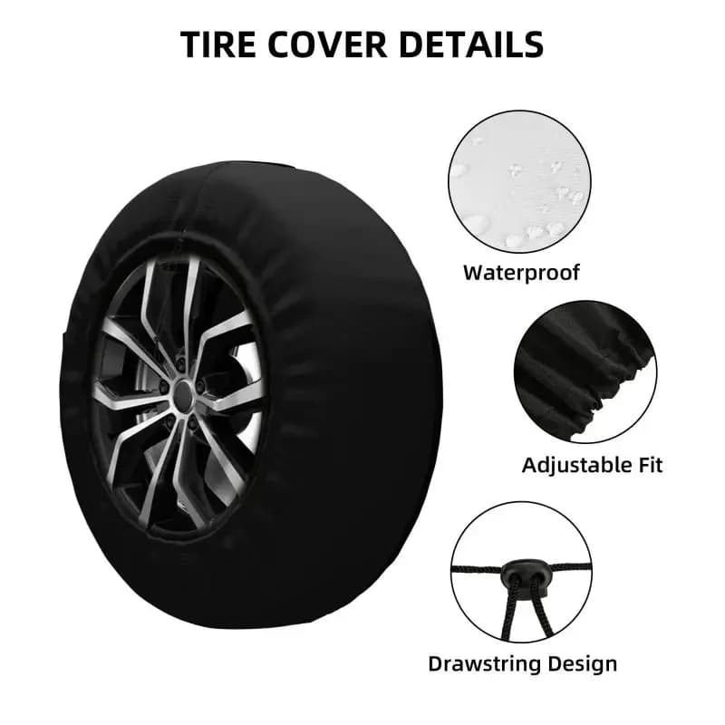 Custom Overland CRV Spare Tire Cover for Toyota RAV4 Prado Jeep RV SUV 4WD 4x4 Car Wheel Protector Covers 14" 15" 16" 17" Inch - 3