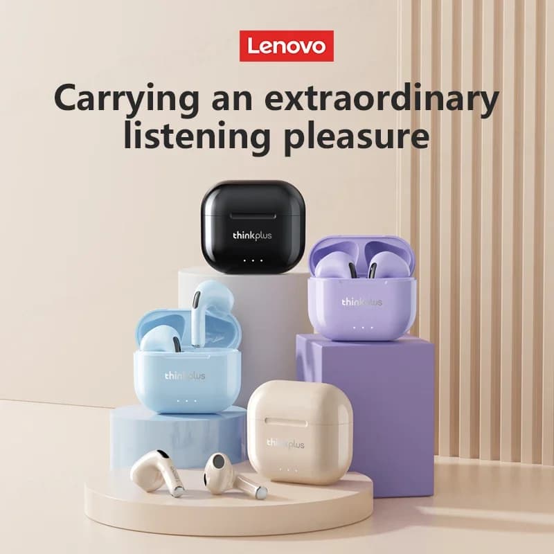 100% أصلي لينوفو LP40 بلس سماعة رأس بلوتوث لاسلكية صوت HiFi سماعات ستيريو رياضية سماعات أذن مع ميكروفون سماعات ألعاب - 2