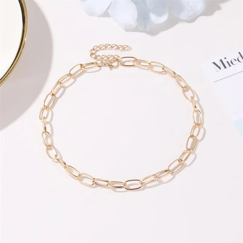 Sexy Clavicle Short Punk Gold Color Big Chains Necklaces Gothic Jewelry Women Pendant Choker Neckalce Girl Valentine's Day Gift - 5