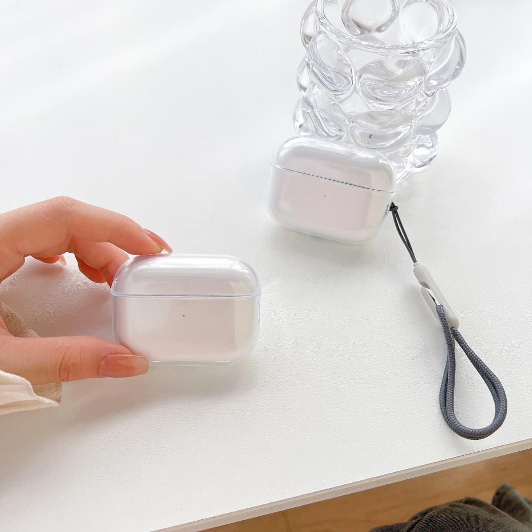 Clear Soft TPU Earphone Case for Airpods 4 3 2 1 Pro Pro2 Pro 3 Shockproof with Lanyard Strap for Airpods 4 Charging Case Cover - 4