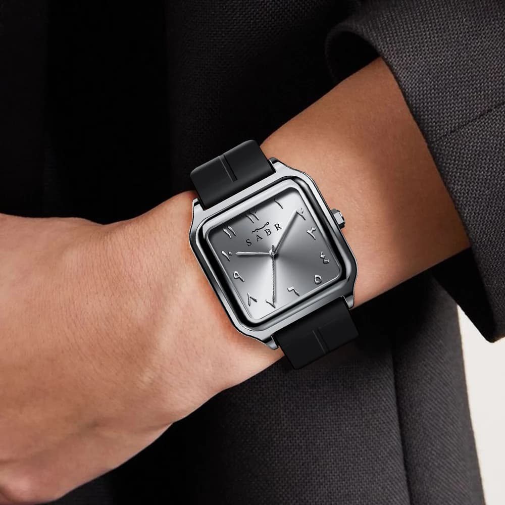 British Brand Top Luxury Men's Square Quartz Watch Stainless Steel Alloy Watch Roman Numeral Calendar Watch - 2