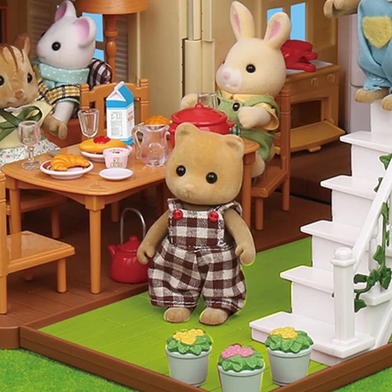 1:12 أثاث بيت الدمى لعائلة الغابات مونتيسوري بيت الدمية المصغر المطبخ غرفة نوم اكسسوارات الحمام لهدايا الفتيات - 3