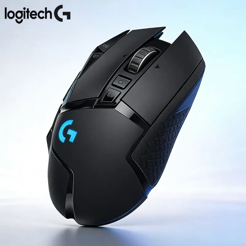 فأرة الألعاب الاحترافية Logitech G502/G402/M100R، بتصميم معدني مقاوم للانزلاق، لمستوى الألعاب الإلكترونية، متوافقة مع PUBG وCSGO، وأجهزة الكمبيوتر المكتبية والمحمولة