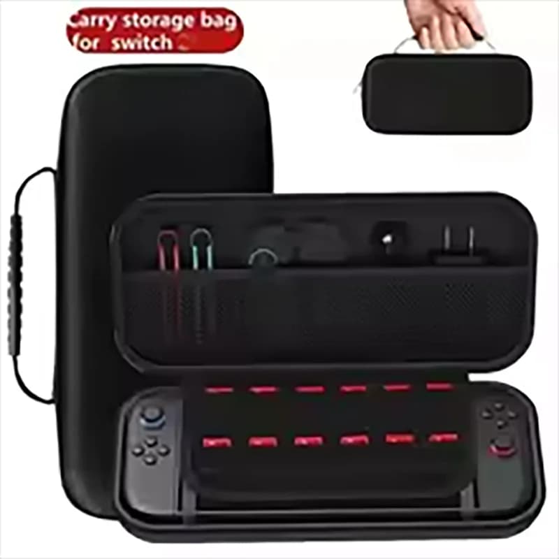 حقيبة حمل متوافقة مع Switch 2، خفيفة الوزن وسعة كبيرة، مقاومة للماء لحماية إكسسوارات الجهاز - 5