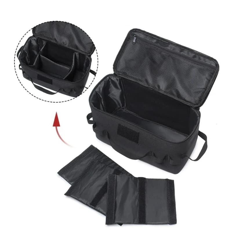 حقيبة تخزين خزان الغاز للتخييم في الهواء الطلق بسعة كبيرة لحمل الأدوات وأواني الطهي - 3