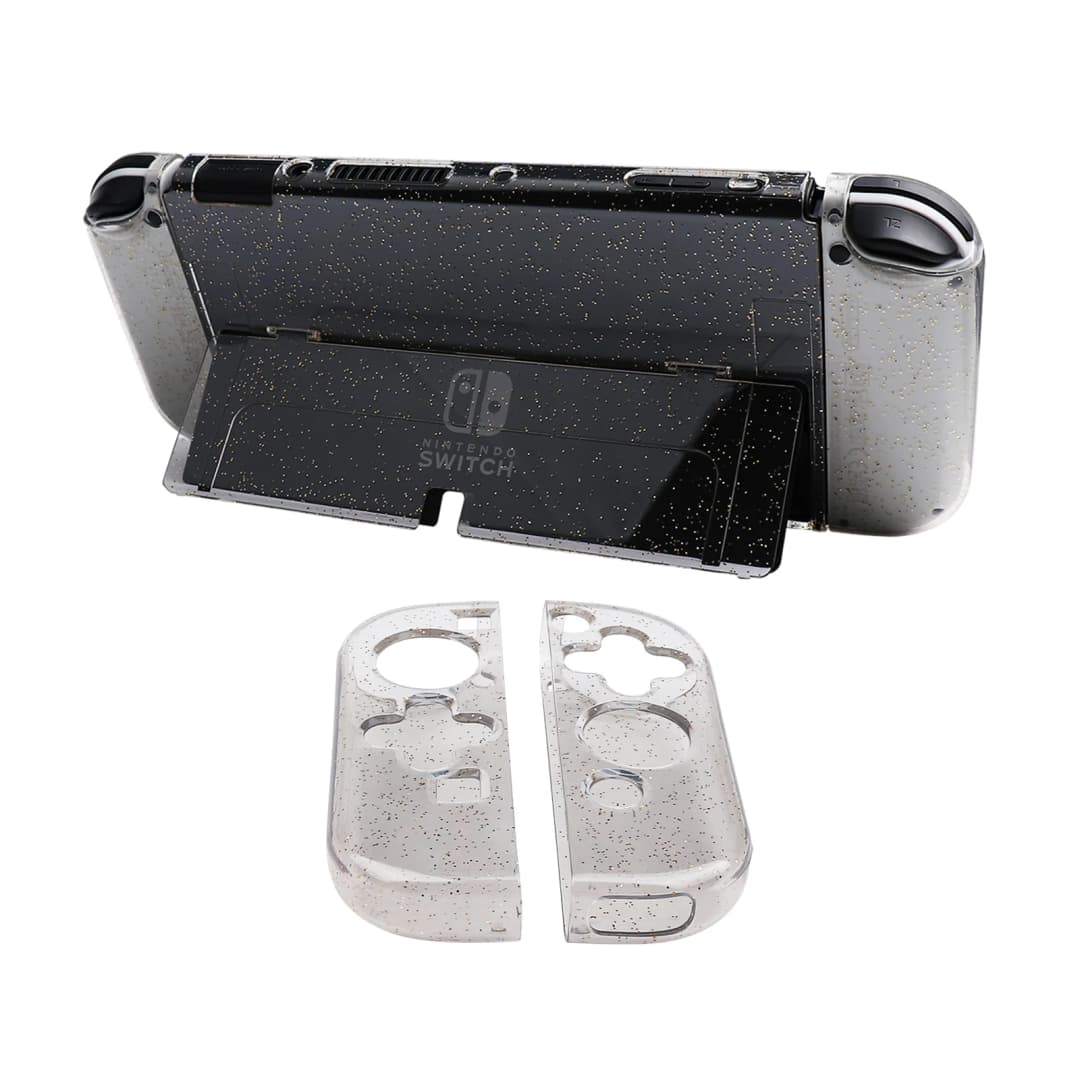 حافظات لامعة شفافة من مادة TPU+PC لجهاز نينتندو سويتش Oled Console غطاء لوحة ألعاب الفيديو ملحقات الجلد - 5