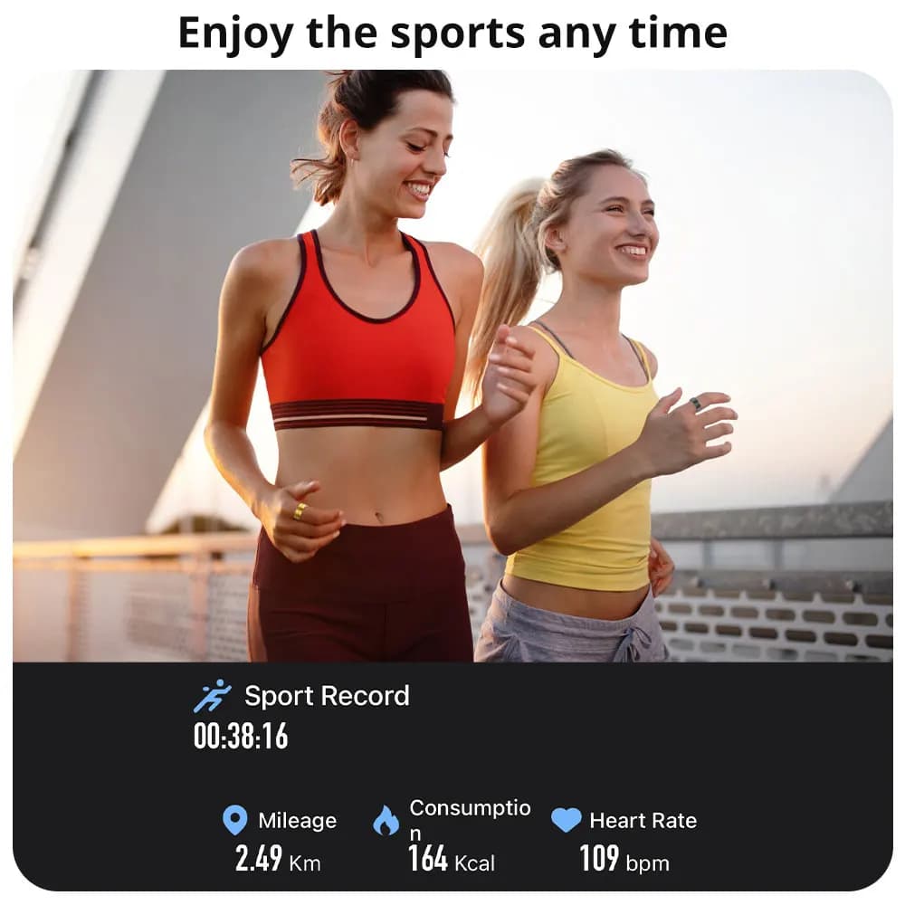[2024] COLMI R06 Smart Ring Men Women, Heart Rate and Blood Oxygen Monitor, IP68 & 5ATM Waterproof, Multi-sport Mode - 3
