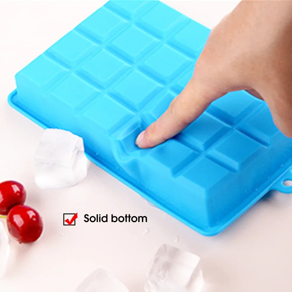 With Lid /No Lid 24-hole Silicone Ice Tray Square Box Auxiliary Food Puree Cheese Jelly Mold Bar Kitchen Tool Cocktail Cube - 6