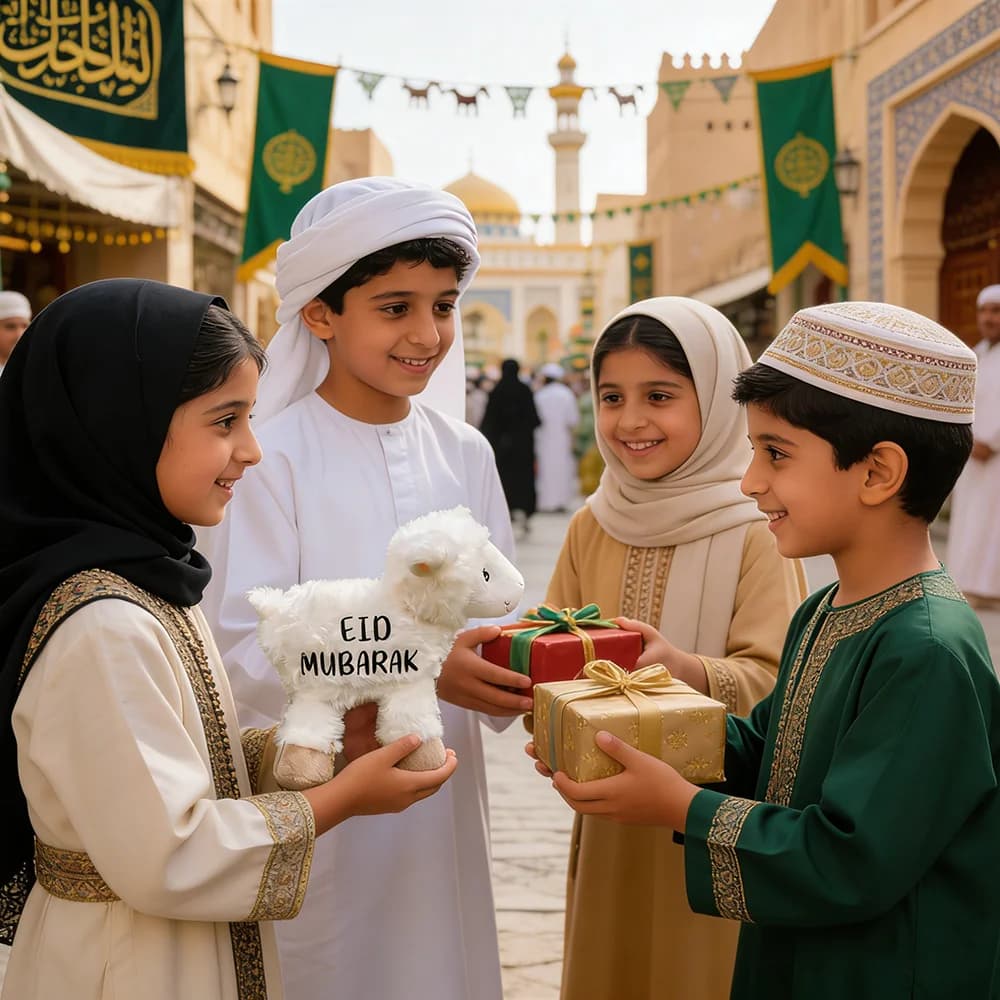 دمية خروف عيد الأضحى هدية عيد مبارك للأطفال إكسسوار إسلامي مسلم وليمة الأضحية ديكور منزلي هدية حج - 5