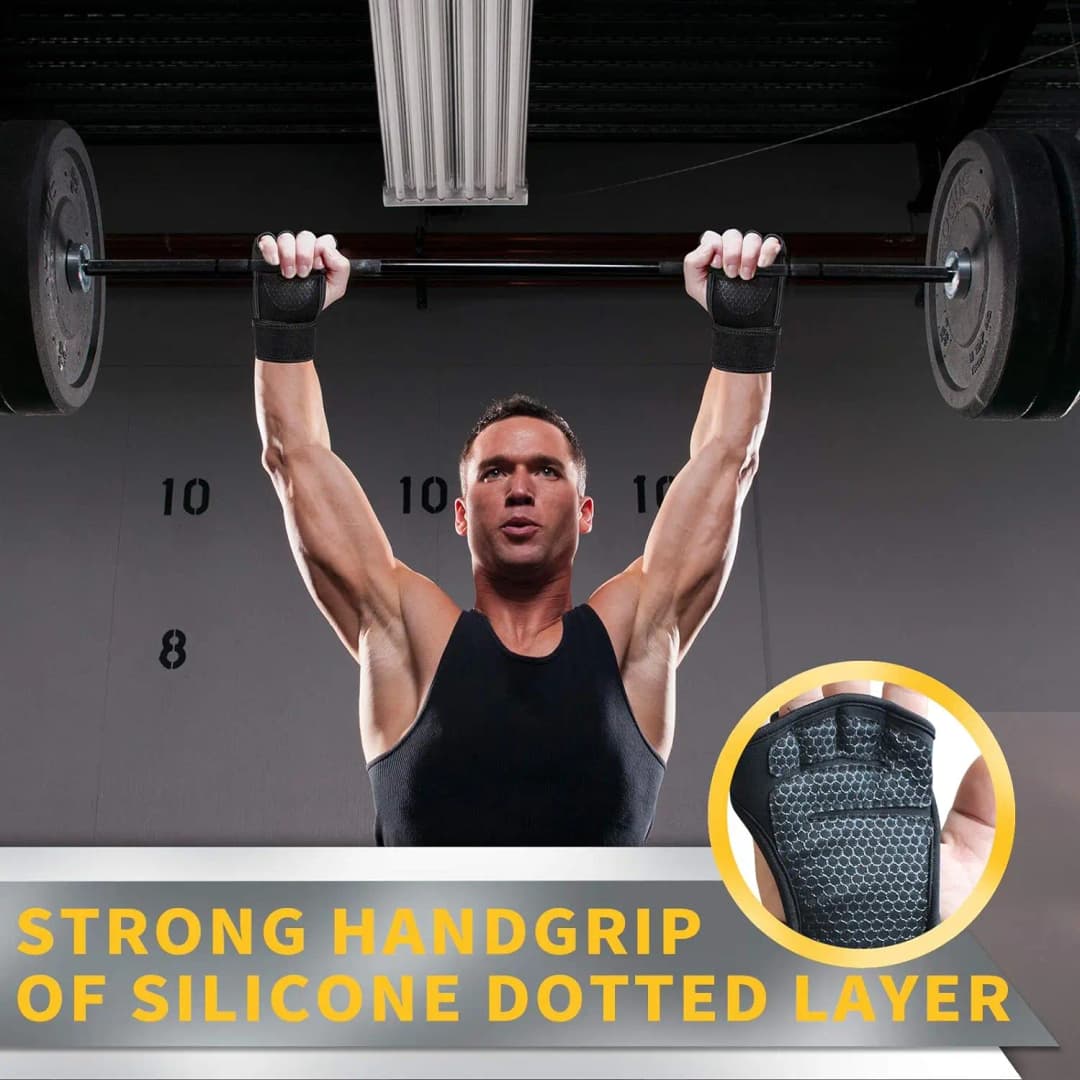 قفازات رياضية للتدريب للرجال والنساء، قفازات لياقة بدنية وكمال الأجسام ورفع الأثقال في صالة الألعاب الرياضية، قفازات واقية لراحة اليد - 5