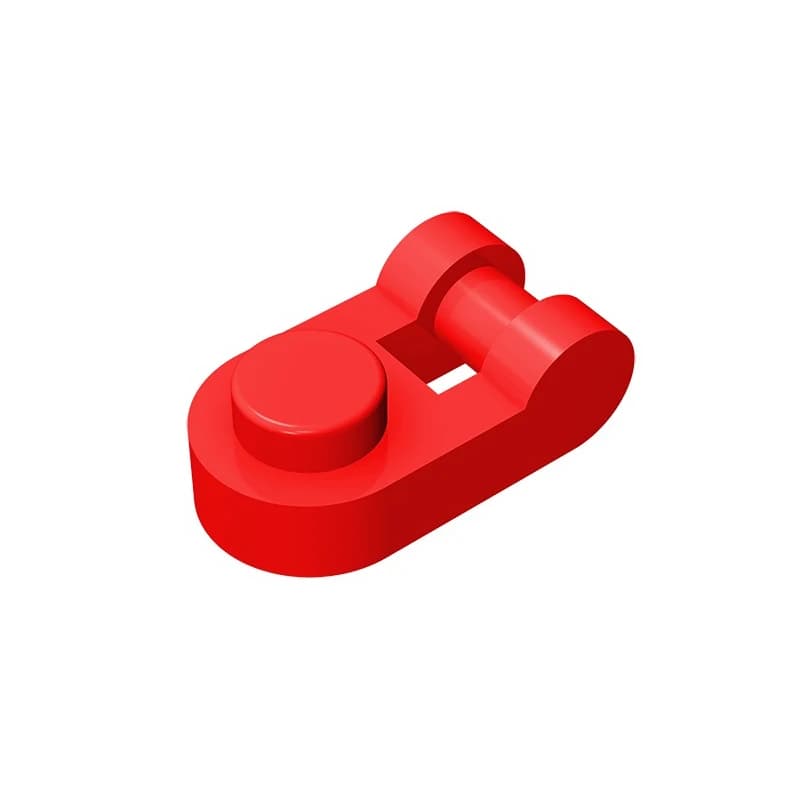 جブリكس 10 قطع MOC لوحة دائرية 1 x 1 مع مقبض قضيب على الجانب متوافق مع 26047 مكعب بناء لعبة تقنية تعليمية - 2