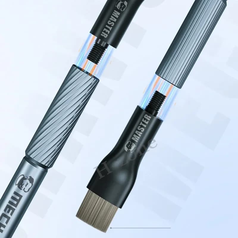 2 قطعة اللوحة الأم الميكانيكية IC فرشاة إزالة الصمغ فرشاة الصلب استبدال رئيس IC وسادة تنظيف وإزالة الغراء وأداة إزالة القصدير - 4