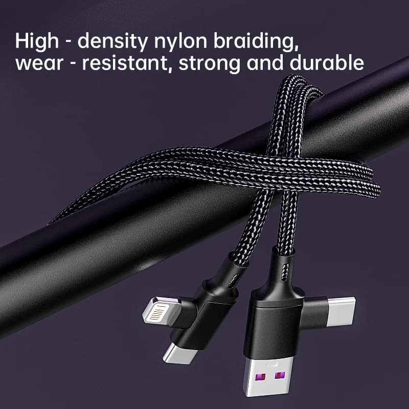 PD 2 in 1 USB A Cable Type C To Lightning Fast Charging Cable For iPhone 16 15 14 13 11Pro Max iPad Xiaomi Huawe Samsung - 2