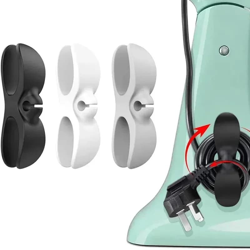 3-20PCS Cord Winder Organizer Cord Wrapper Cable Management Clip Holder for Air Fryer Coffee Machine Fixer for Kitchen Appliance