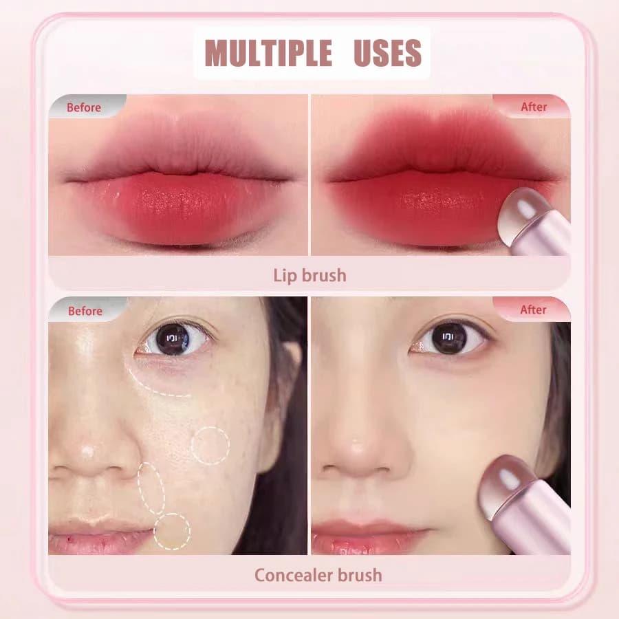 Mini Silicone Lip Makeup Brush Concealer Brushe With Cover Lip Mask Applicators Lip Gloss Brush Women Lipstick Brush Beauty Tool - 6