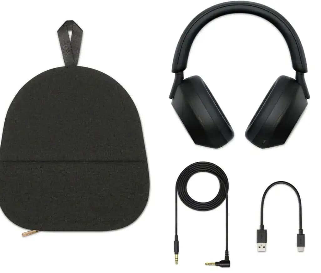 سوني WH-1000XM5 سماعات رأس عازلة للضوضاء متقدمة، محسن NC تلقائي، عمر بطارية 30 ساعة، تحكم صوتي أليكسا، أسود - 6